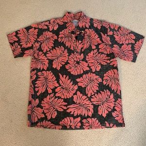 Reyn Spooner Red and Black Collared Shirt